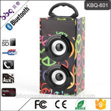 KBQ-601 portátil mini-digital multi-funcional sistema de colunas com massa interna / USB / TF / FM